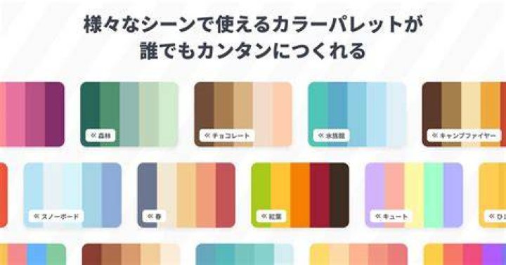 バースデーカラーを混ぜて配色を作るイメージ