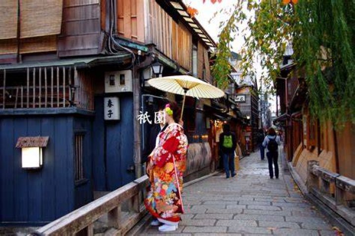 京都祇園の街並み