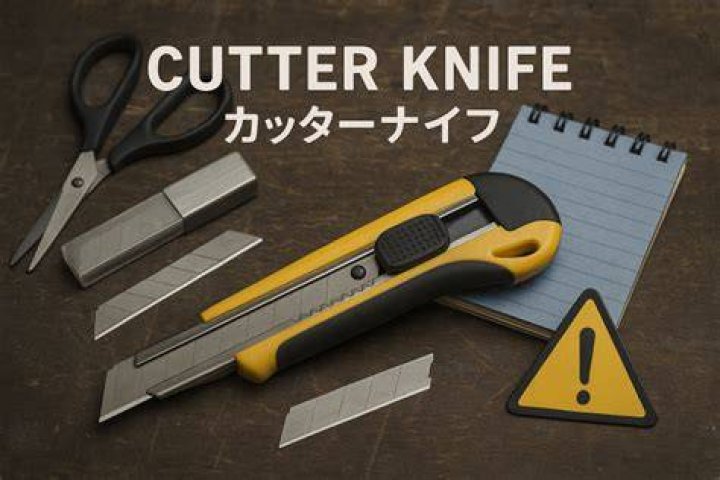 作業用カッターナイフと安全な工具のイメージ